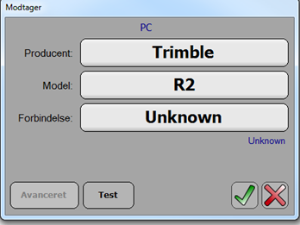 Trimble Penmap Vælg model